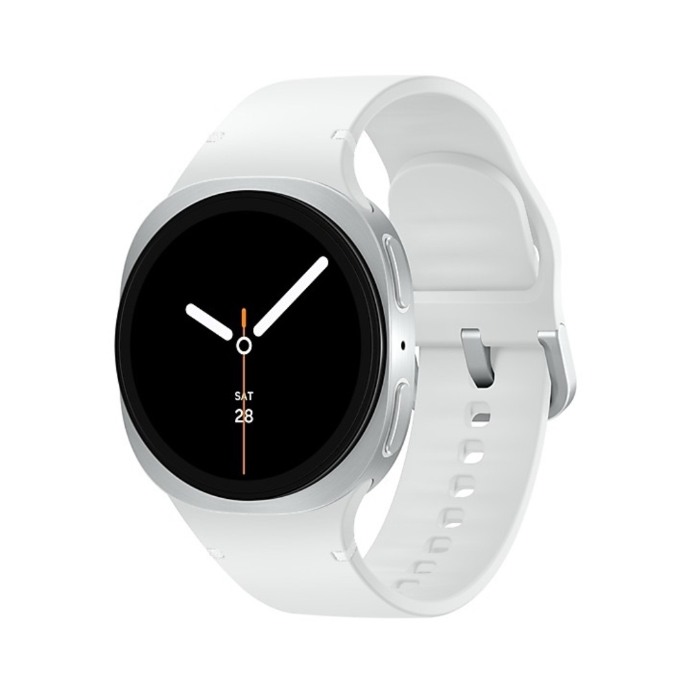 Samsung Galaxy Watch8 40mm Bluetooth + LTE Silver Sport Band | White | S/M